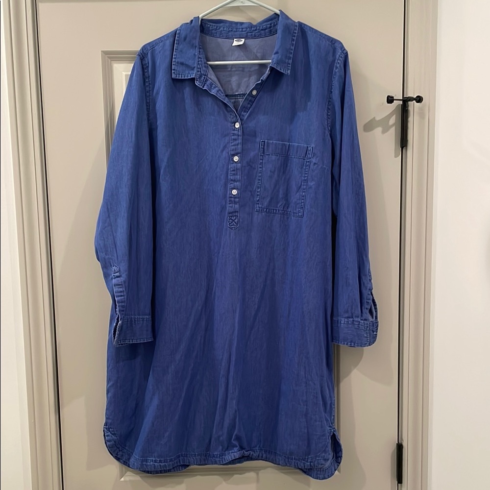 Old Navy Light Blue Denim Dress